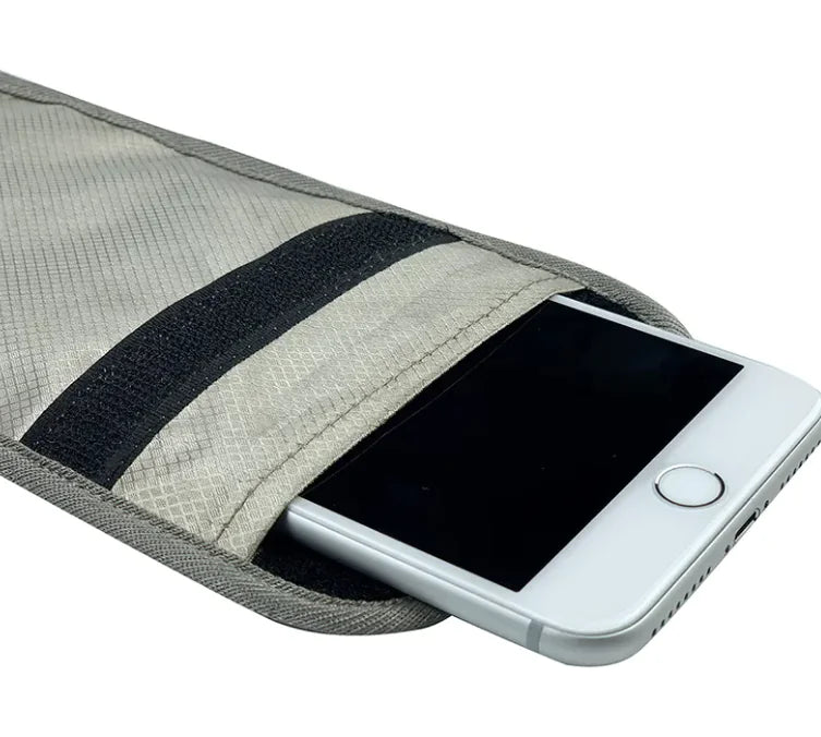 Stylish Silver Grey Mobile Phone Bag
