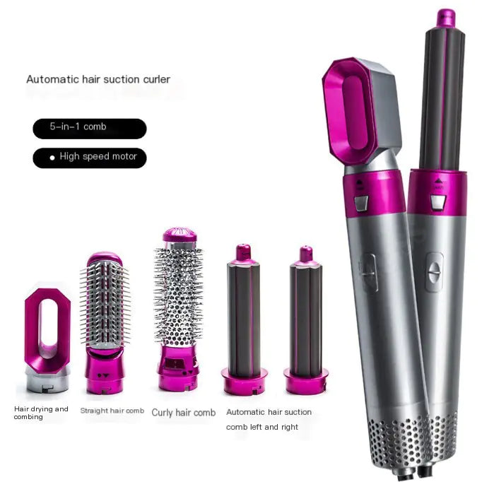 5-in-1 Hot Air Brush and Curling Styling Tool
