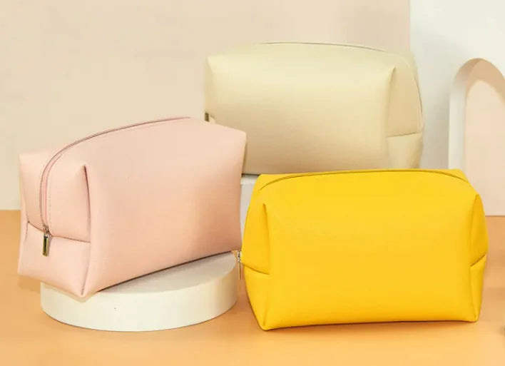 Waterproof Double-sided Leather Toiletry Bag